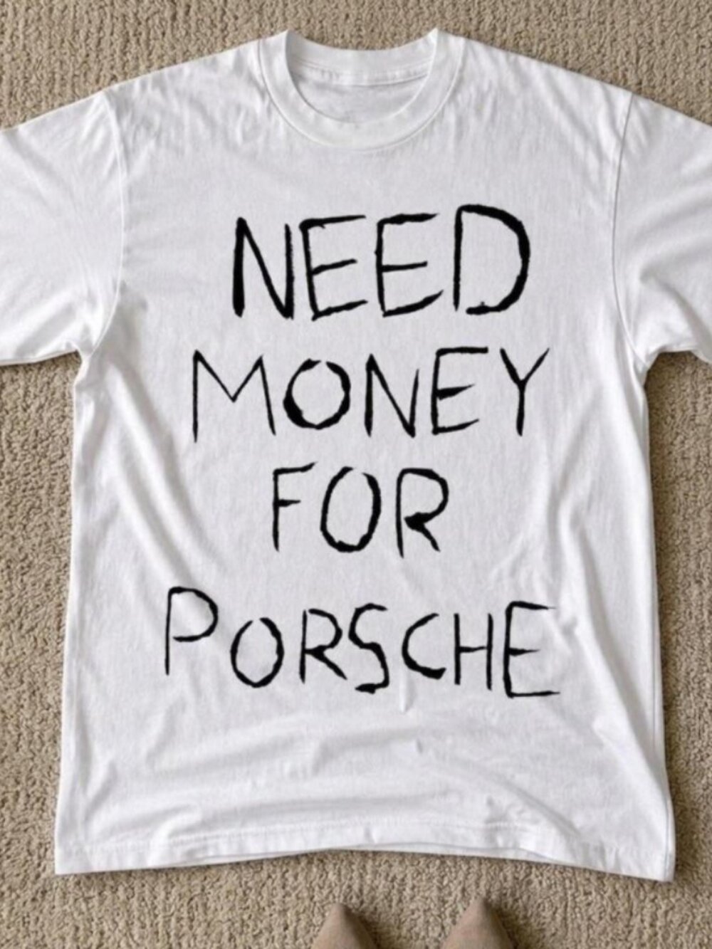 Need money for porsche white t-shirt
